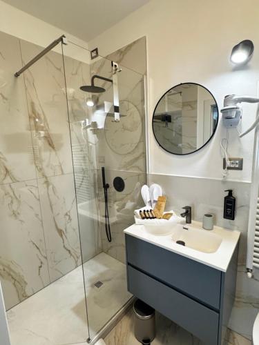 Koupelna v ubytování SaraEco Apartment