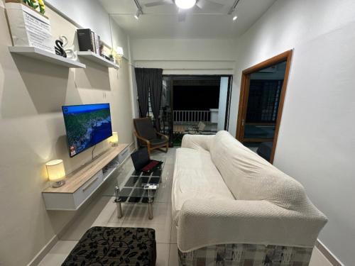 TV a/nebo společenská místnost v ubytování PD Paradise Lagoon Apartment