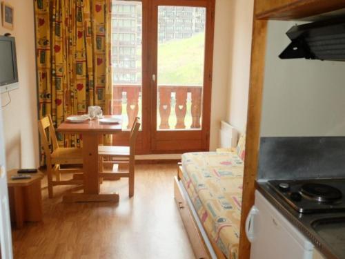 Studio lumineux 3 pers. au cœur de Tignes Le Val Claret, balcon