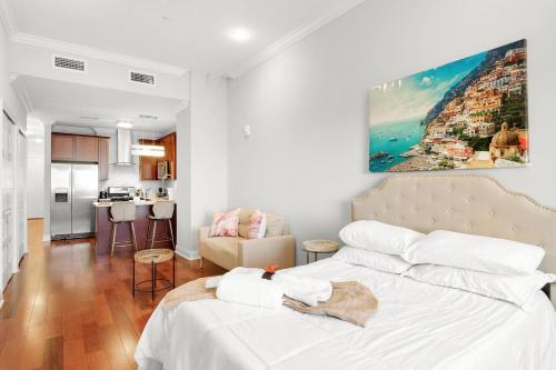 Katil atau katil-katil dalam bilik di Xl Studio - Studio W Pool & Scenic Rooftop