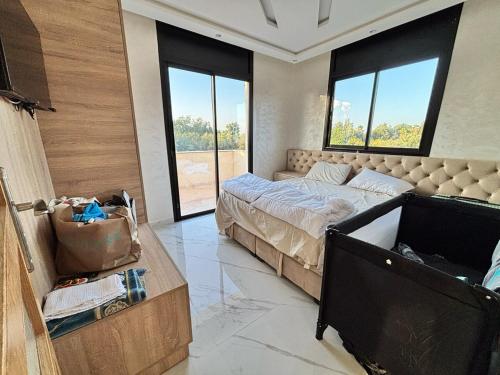 Una cama o camas en una habitación de Villa Atlas