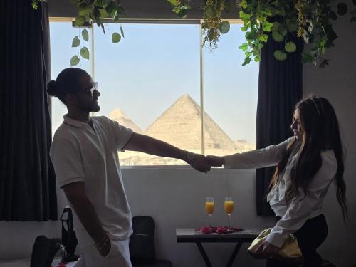 Pharaoh pyramids view 2