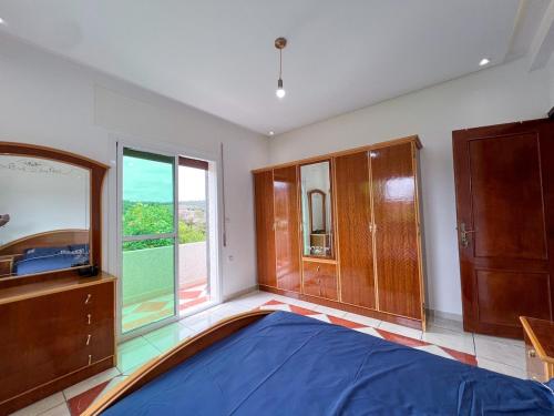 Katil atau katil-katil dalam bilik di Privet villa with private swimming pool Tanger