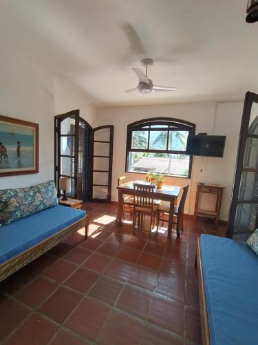 Χώρος καθιστικού στο Quinta essência suites e chalés