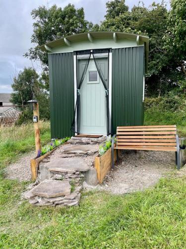 Zahrada ubytování Kerrib Farm Shepherds Hut