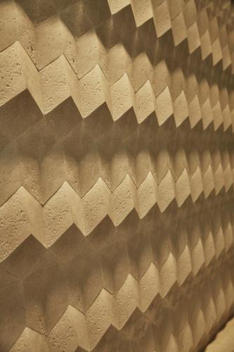 a close up of the side of a metal surface at Four Seasons Hotel Bogota in Bogotá