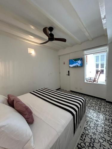Casa Verde Hotelにあるベッド