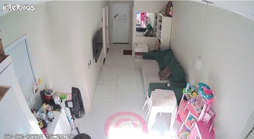 an overhead view of a hallway in a house at Casa Ananin in Ananindeua