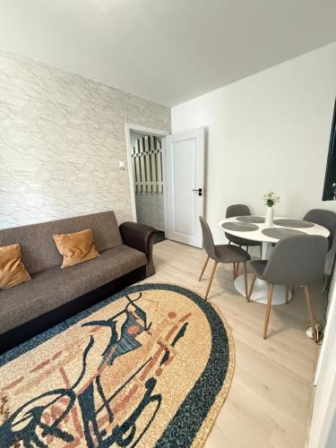 Posezení v ubytování Apartament 2 camere
