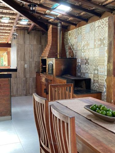 Kuchyň nebo kuchyňský kout v ubytování Refúgio Mó de Pedra