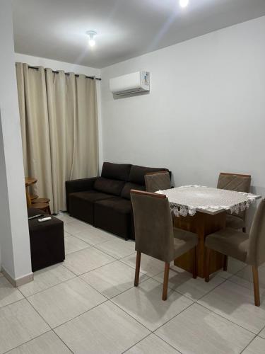 Posezení v ubytování Espaço aconchegante e familiar