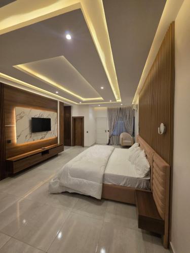 Cama o camas de una habitación en Sky Haven Apartment
