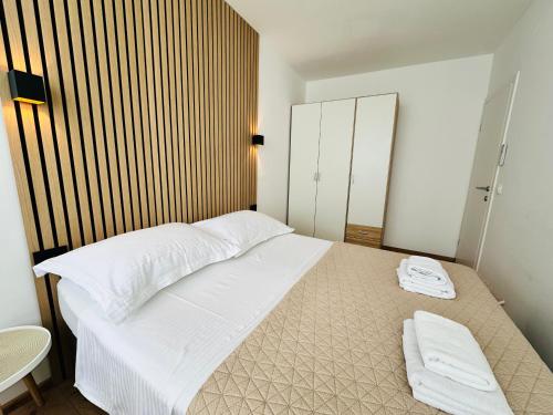 Postel nebo postele na pokoji v ubytování Apartment Skadenca