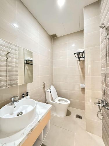 Ένα μπάνιο στο Sol Hotel & Apartment Phú Mỹ