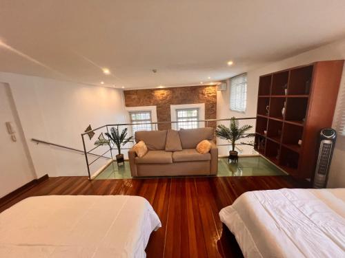 Cama o camas de una habitación en Luxury Oasis in the Old Town of Panama