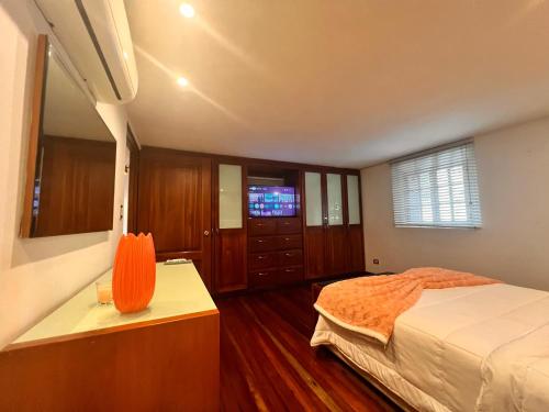 Cama o camas de una habitación en Luxury Oasis in the Old Town of Panama