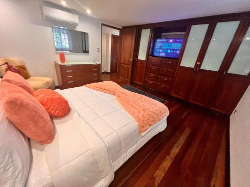 Cama o camas de una habitación en Luxury Oasis in the Old Town of Panama