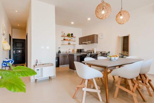 Kuchyň nebo kuchyňský kout v ubytování Casa Chavela10 Min Beach, Wifi 500 Mb, Gym, Pools