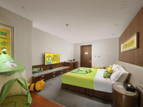 Televisyen dan/atau pusat hiburan di Fliport Hotel Zhangzhou Yuanshan