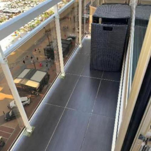 an overhead view of a floor in a building at Luxe seaview appartment in Blankenberge