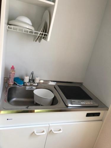 Kuchyň nebo kuchyňský kout v ubytování Guest House Keiten
