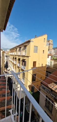 a view from the balcony of a building at Garghe House in Sorrento