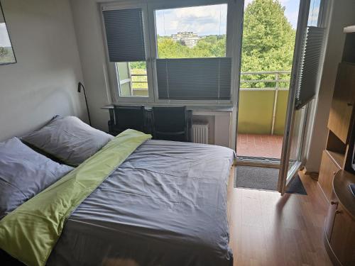 Cama o camas de una habitación en Single-Apartment Essen