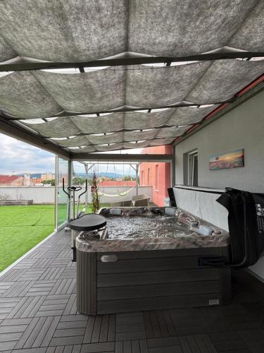 Zahrada ubytování Penthouse - Kosmonautů Street