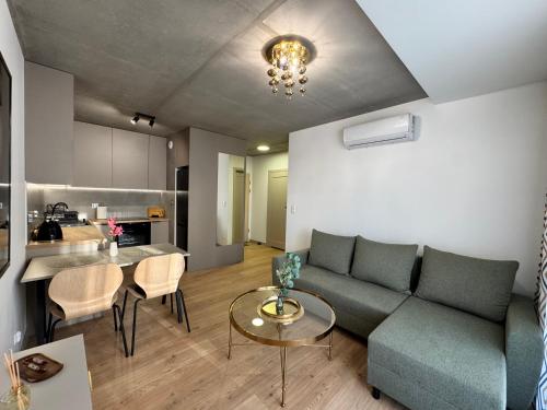 Kuchyň nebo kuchyňský kout v ubytování Piast Apartment - free parking