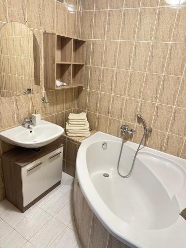 Ένα μπάνιο στο Apartmány Tereza