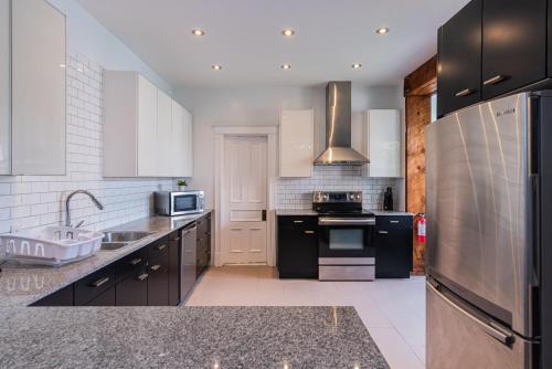 Eldhús eða eldhúskrókur á Appartement Sur la "Main"