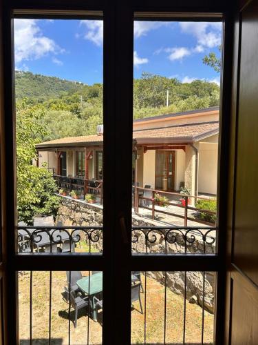 a view from a window of a house at Agriturismo Nonno Ninuccio in Gioi