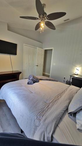 Katil atau katil-katil dalam bilik di Spacious Modern Home, Near UCF, Sleeps 6