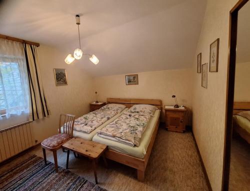 Postel nebo postele na pokoji v ubytování Haus Pilz