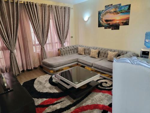 Zona de estar de Classy Apartment Near all Embassies