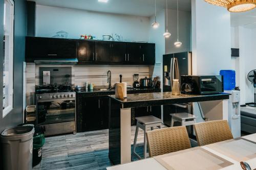 Kuchyň nebo kuchyňský kout v ubytování Great Blue Heron Modern Apartment