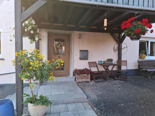 Kawasan patio atau luaran di Ferienwohnung Vey