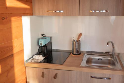 Kuchyň nebo kuchyňský kout v ubytování Agriturismo Cinque Tomoli