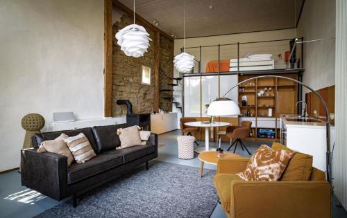 Posezení v ubytování Ferienhaus ScheunenRefugio