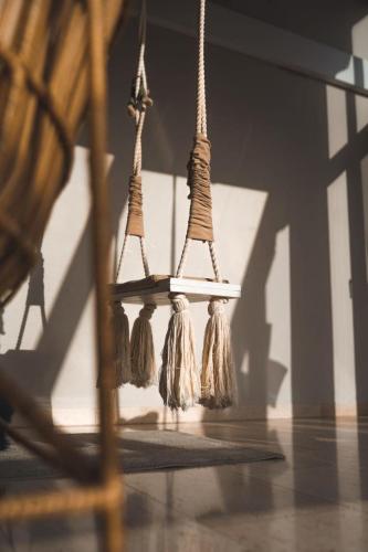 a group of tassels hanging from a table at Landvilla Diebach in Diebach