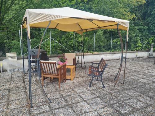 Patio nebo venkovní prostory v ubytování La Terrazza sul Velino