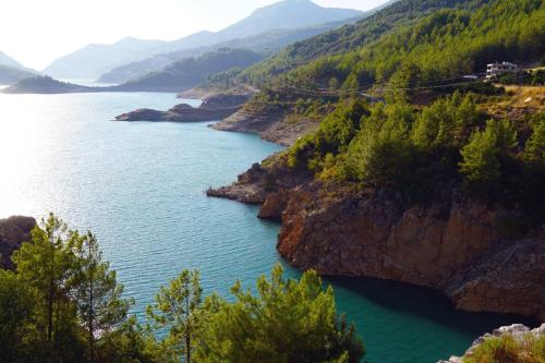 a view of a river on a cliff at Graf Victor Apart Hotel in Alanya