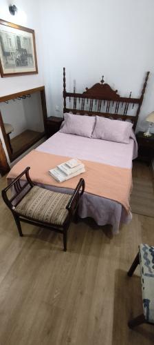Кровать или кровати в номере Casa Rural Casona Camino Pedraza - 4 Estrellas