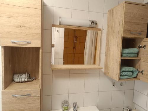 Ένα μπάνιο στο Wohnung auf dem Bezenberg