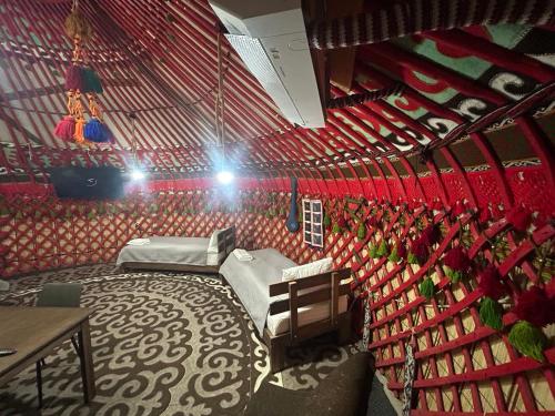 Χώρος καθιστικού στο Bermet guest house