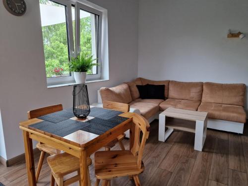 Posezení v ubytování Lake Loft