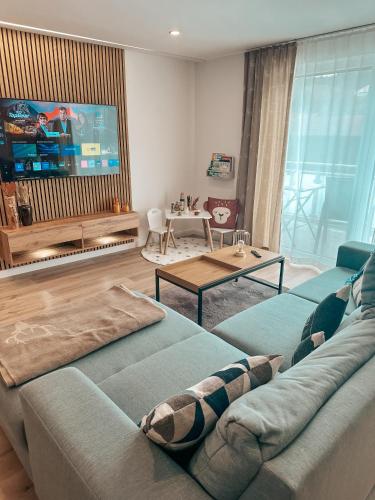 Televisyen dan/atau pusat hiburan di Waldklang-Suite