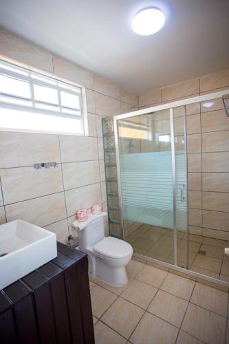 Ein Badezimmer in der Unterkunft Rancho el Sobrino