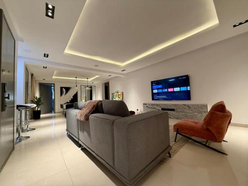 Χώρος καθιστικού στο MEX APARTMENTs Parkview ikoyi