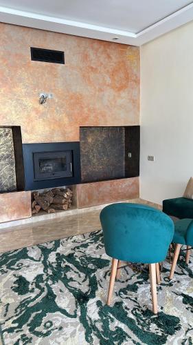 Posezení v ubytování Villa Azoul